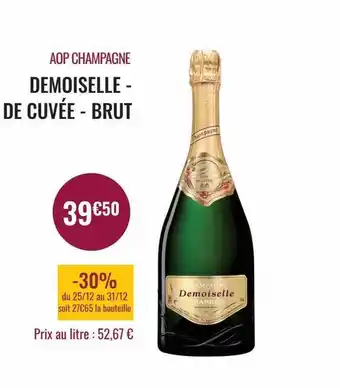 Nicolas Aop champagne demoiselle - de cuvée - brut offre