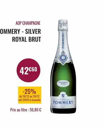 Nicolas Aop champagne ommery - silver royal brut offre