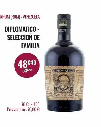 Nicolas Rhum (rum) - venezuela diplomatico - seleccioñ de familia offre