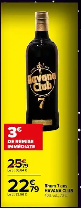Rhum 7 ans havana club