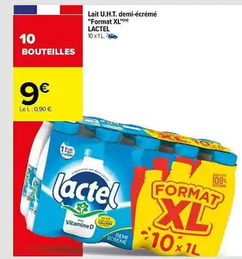Carrefour Lait u.h.t. demi-écrémé offre