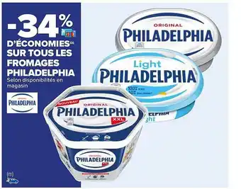Carrefour Les fromages philadelphia offre