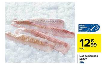 Carrefour Dos de lieu noir msc offre