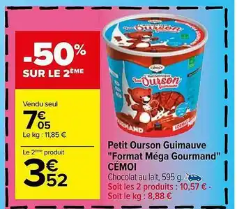 Carrefour Petit ourson guimauve offre