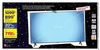 Carrefour Téléviseur oled 4k 139 cm lg offre