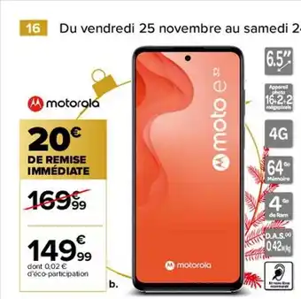 Carrefour Motorola offre
