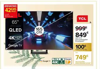 Carrefour Tv led 65 offre
