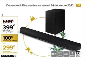 Carrefour Barre de son samsung offre