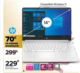 Carrefour Pc portable hp offre