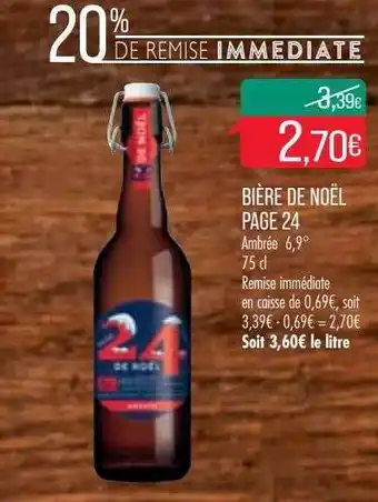 Match Bière de noël page 24 ambrée 6,9° offre