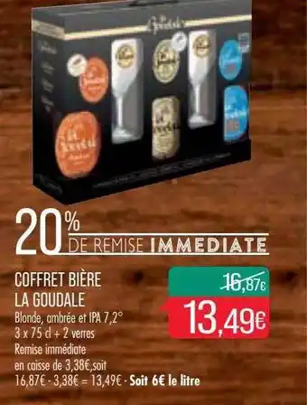 Match Coffret bière la goudale blonde, ambrée et iap 7,2° offre
