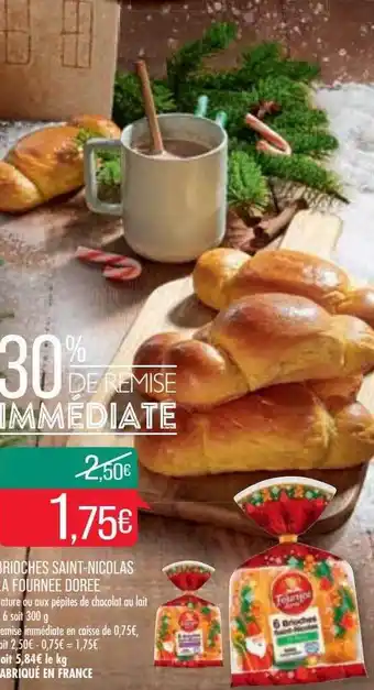 Match Brioches saint-nicolas la fournée dorée offre