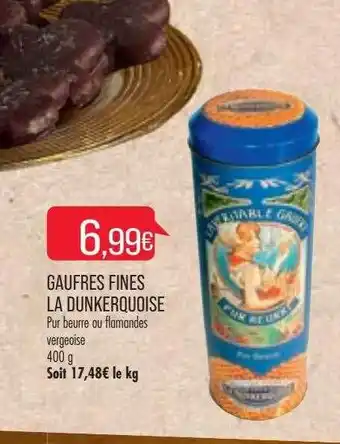 Match Gaufres fines la dunkerquoise offre