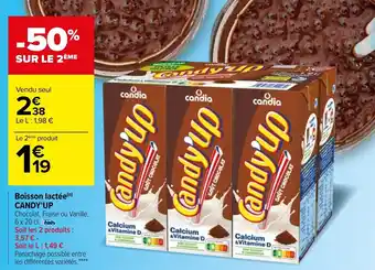 Carrefour Boisson lactée CANDY'UP offre