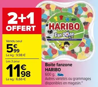 Carrefour Boite fanzone HARIBO offre