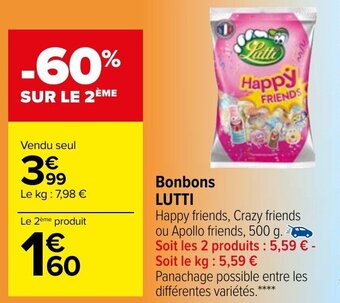 Carrefour Bonbons LUTTI offre