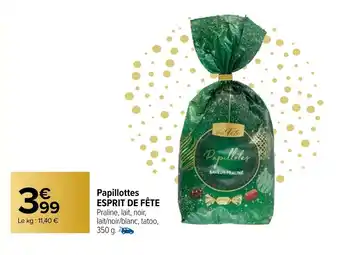 Carrefour Papillottes ESPRIT DE FETE offre