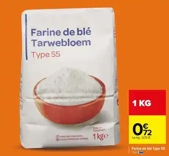 Carrefour Farine de blé type 55 offre