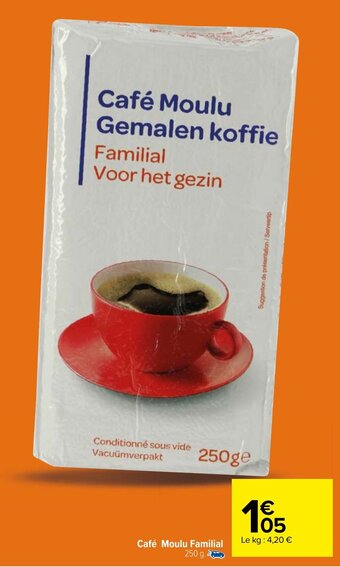 Carrefour Café moulu familial offre