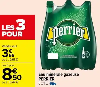 Carrefour Eau minérale gazeuse PERRIER offre