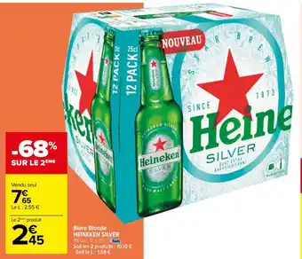 Carrefour Bière blonde HEINEKEN SILVER offre