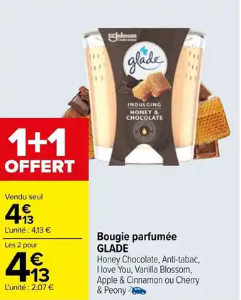 Carrefour Bougie parfumée GLADE offre