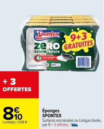 Carrefour Éponges SPONTEX offre