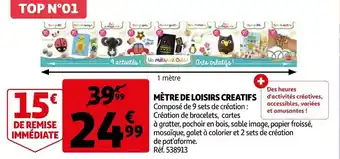 Auchan Mètre de loisirs creatifs offre