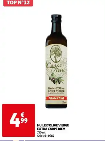 Auchan Huile d'olive vierge extra CARPE DIEM offre