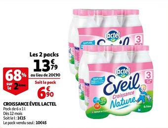Croissance éveil LACTEL