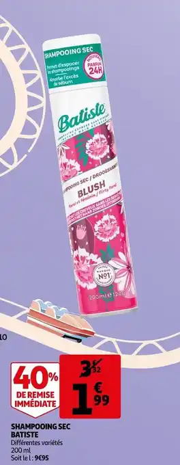Auchan Shampooing sec batiste offre
