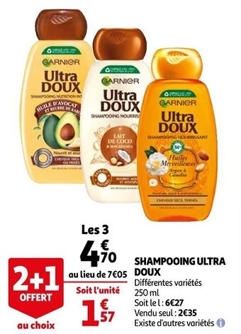 Auchan Shampooing ULTRA DOUX offre
