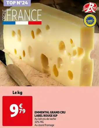 Auchan Grand cru emmental label rouge igp offre