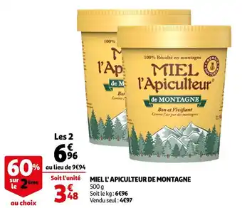 Auchan Miel l' apiculteur de montagne miel l' apiculteur de montagne offre
