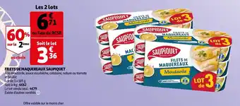 Auchan Saupiquet filets de maquereaux offre
