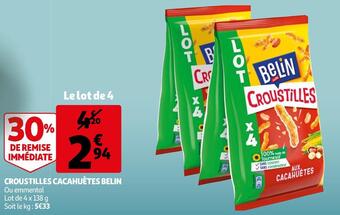 Auchan Belin croustilles cacahuètes offre