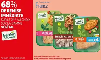 Auchan Garden gourmet 68% de remise immédiate sur le 2ème au choix sur la gamme végétal garden gourmet offre