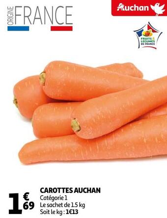 Auchan Auchan carottes offre