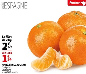 Auchan Auchan mandarines offre