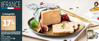 Auchan Foie gras de canard entier igp sud-ouest au torchon offre