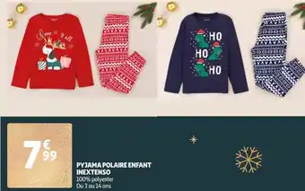 Auchan In extenso pyjama polaire enfant offre