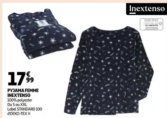 Auchan Inextenso pyjama femme offre