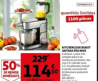 Auchan Kitchencook robot antara pro inox offre