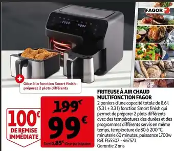 Auchan Fagor friteuse à air chaud multifonction offre