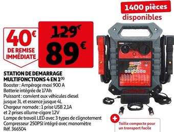 Auchan Station de demarrage multifonctions 4 en 1 offre