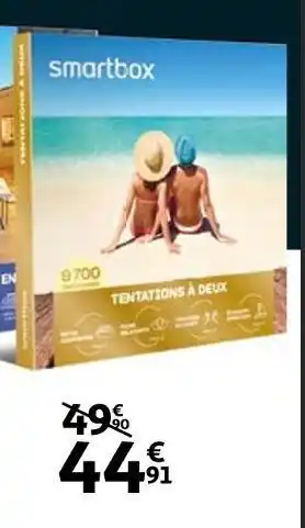 Auchan Smartbox 10% de remise sur une sélection de coffrets smartbox offre