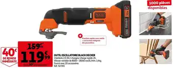 Auchan Black decker outil oscillatoire offre