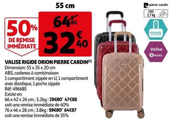 Auchan Valise rigide orion pierre cardin offre