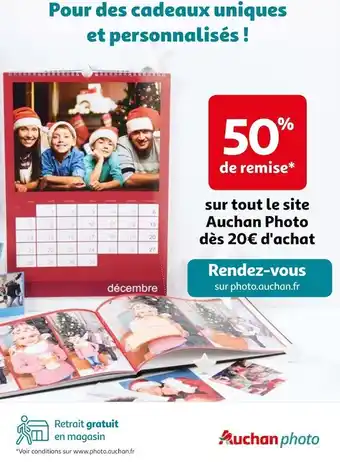 Auchan Auchan 50% de remise sur tout le site auchan photo offre