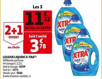 Auchan Supermarché X-tra lessive liquide offre